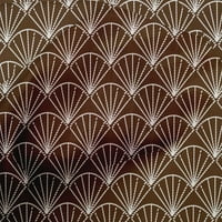 Jednobojna pamučna tkanina od batista s geometrijskim otiskom Sashiko širine dvorišta