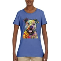 Majica amb Čuvajte se Pit Bullsa, ljubitelj pasa, Ženska, svijetloplava, velika