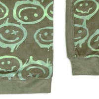Jellifish Kids Boys Dugi rukavi Smiley Top i Jogger hlače Pidžama set, 2-komad, veličine 4-16