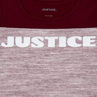 Justice Girls logotip Blok nogometni tenk, veličine 4- & Plus