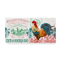 Zaštitni znak likovna umjetnost 'le coq rooster 5' platno umjetnost Jean Plout