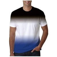 Muška majica s kratkim rukavima, Muška ležerna majica s okruglim vratom, popularni gradijentni sportski vrhovi