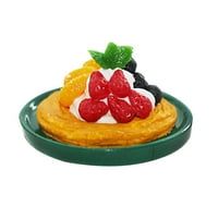 Hemoton nježna imitacija voćne torte model rekviziti za fotografiranje Mini ukras kuće