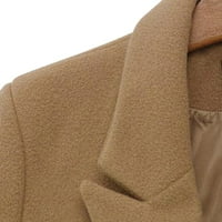 ; / Ženski kaputi na rasprodaji ženska široka gornja odjeća dugih rukava s otvorenim prednjim dijelom jednobojna
