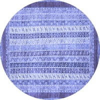 Tvrtka alt strojno pere okrugle apstraktne plave moderne unutarnje prostirke, 3' okrugle