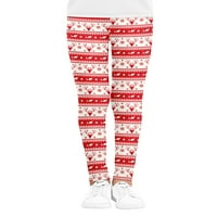 '; / Omotane božićne hlače za djevojčice, izolirane božićne zimske tajice od mat flisa