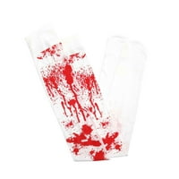 Festivalske rukavice u paketima užasa ukrašene parovima krvavih rukavica, parovima krvavih čarapa u paketima prijenosnika