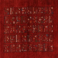 Ahgly Company zatvoreni pravokutnik suvremeni smeđi crveni apstraktni prostirke, 2 '5'