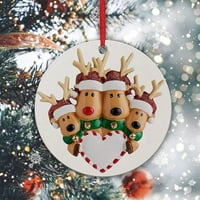 Božićni dekor u meniju Personalizirajte kovrčave ukrase viseći ukrasi za božićne ukrase za zimske ukrase božićnog