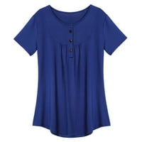 2. majica ekstra velike veličine za žene, ležerna bluza, labava majica, tunika, ljetni vrhovi kratkih rukava,
