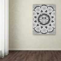 Zaštitni znak likovna umjetnost Noćna sova mandala Canvas Art by Hello Angel