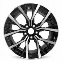 Novi Aluminijski naplatak kotača u crnoj boji pogodan je za izravno uklapanje guma u crnoj boji
