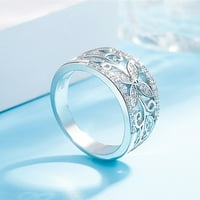 Vjenčani bend u titanijskom prstenu zaručnički prsten zaručnički prsten srebro