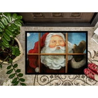 Caroline's Treasures PJC1079MAT Dobar posjetitelj Božićni tepih za vrata Djeda Mraza, mat kuće ili tepih dobrodošlice