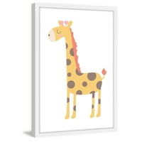 Marmont Hill Happy Giraffe od Shayna Pitch Framed Slikarskog tiska