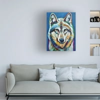 Robert Phelps Art 'Grey Wolf' platno umjetnost