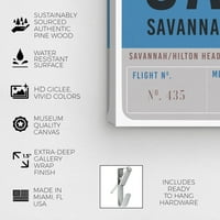 Wynwood Studio tipografija i citati zidne umjetničke platnene otiske 'Savannah Deggaga Tag' putovanja citati i