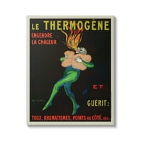 Stupell Industries Vintage Le Termogene Poster oglasni znak 20, dizajn Leonetto Cappiello