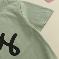 EyicMarn mališani ljetna majica za prozračnu majicu, djevojčice za dječake kreativno tiskanje kratkih rukava okrugli