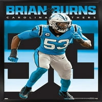 Carolina Panthers - Brian Burns Wall Poster, 14.725 22.375 uokviren