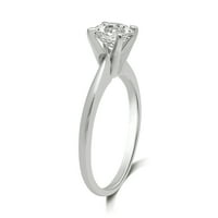 Brilliance Fine nakit Carat T.W. Okrugli dijamant KT zaručnički prsten od bijelog zlata