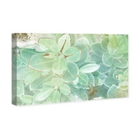 Wynwood Studio cvjetni i botanički zidni umjetnički platno ispisuje botanike 'mekani listovi' - zeleno, zlato
