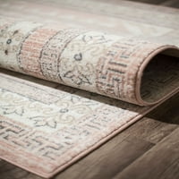 Vintage ružičasti tepih od 940 inča, 8 910 inča