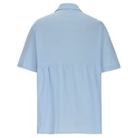 FJOFPR Womens Tops Cardigans za žene tiskane majice s V-izrezom casual vrhovi bluza s kratkim rukavima