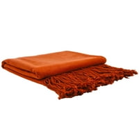 Jedinstveni prijedlozi dekorativni pokrivač od viskoze, 5065 U tamno narančastoj boji