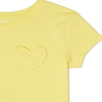 George Girls Heart Pocket majice, 2-pack, veličine 4-18