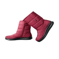 Ženske zimske čizme za snijeg, zimske čizme do sredine teleta, tople cipele s plišanom podstavom, vanjske cipele
