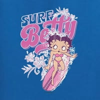 Wild Bobby Shore Surfer Betty Boop Betty Boop Womens Majica, Royal, XX-velika