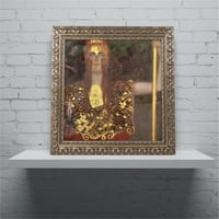Zaštitni znak likovna umjetnost Minerva Canvas Art by Gustav Klimt, zlatni ukrašeni okvir