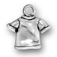 Sterling Silver 24 BO lanac 3d majica s majicama s kratkim rukavima ogrlica