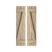 Столярная rad Ekena 11 W 54 H u rustikalnom stilu, sjedinjena od dvije daske, n-Element, rake, Drvene rolete Riverwood