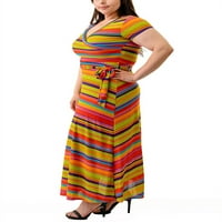 Ženska Maksi haljina omotana u veličini veličine plus