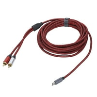 Audio kabel, Type-C do 2RCA audio kabel, Zlatni audio kabel, izdržljivi muški Type-C do 2RCA muški audio kabel