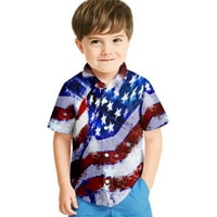 -Majica Tee 4. srpnja Dan neovisnosti Kratki rukav za muške ležerne odjeće za tisak kratkih rukava za dečko za