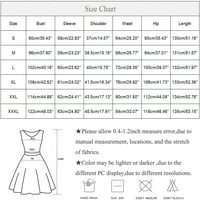Nova ženska modna ležerna Temperamentna haljina srednje duljine s izrezom u obliku slova U I kanarinskim prugama