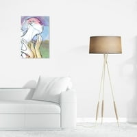 Wynwood Studio Fashion and Glam Modern Canvas Art - Emotional akvarelni portret, zidna umjetnost za dnevnu sobu,