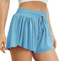 ljetne kratke hlače za žene, udobne Ležerne sportske kratke hlače na plaži s elastičnim strukom, plave