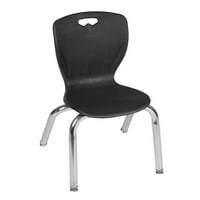 Pokretni stol za učionicu podesiv po visini od 96 24 - mahagonij i stolice od 12 do 12 inča-Crna