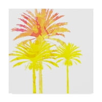 Zaštitni znak likovna umjetnost 'Sunny Palm II' platno umjetnost Ricki Mountain