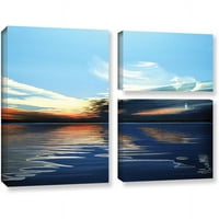 Artwall Ken Kirsh Tiha refleksije 3-komadića galerija omotana platnenom set zastave