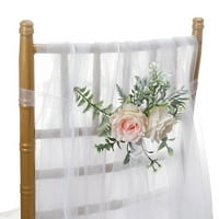Mulanimo Umjetna stolica Simulacija cvijeća na leđima Lažni ukrasni cvijet Vanjsko uređenje vjenčanja Pojača