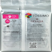 Tassimo Gevalia 15% Kona Mješavina podebljana tamna pečena kava T-Discs za Tassimo Singl Cup Home Brewing Systems,