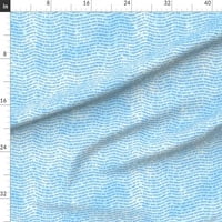 Tkanina od žlice - Radio plavi oblaci nebeske riječi leteći zrakoplovi zrakoplovstvo ispisano na organskoj pamučno