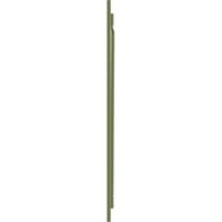 Ekena Millwork 3 4 W 61 H Dvoslojni rolete PVC True Fit-n-rake sa Z-obliku ploča, zelena mahovina