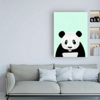 Zaštitni znak likovna umjetnost 'slatka panda' platno umjetnost od barrufa