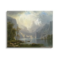 Stupell Industries American Frames Classic Albert Bierstadt Svjetlosni slikarski slikar galerija zamotana platna